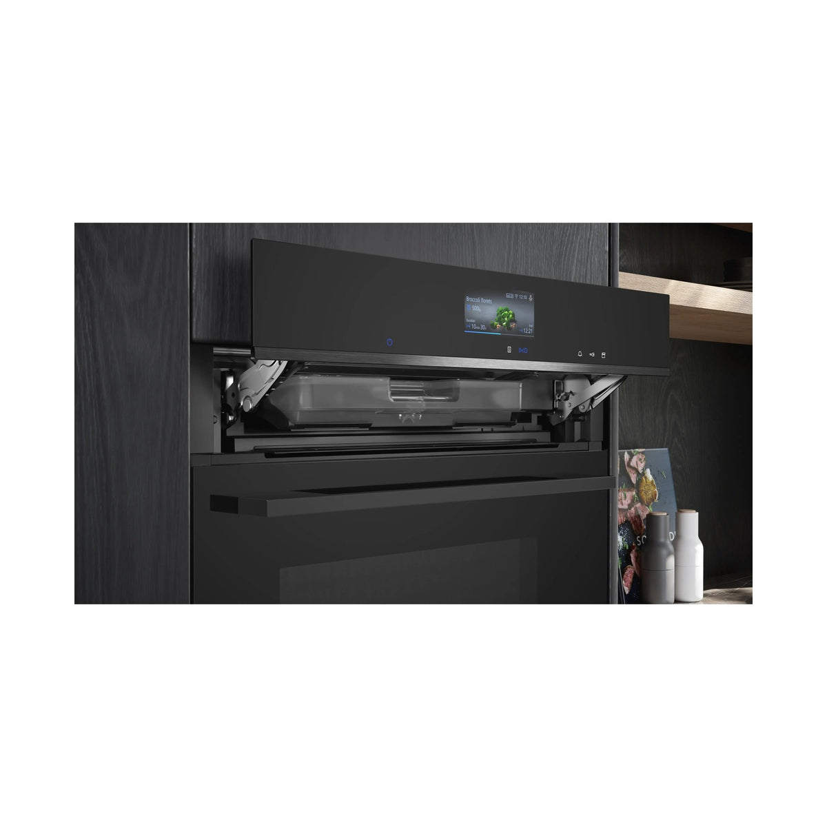 Siemens iQ700 Built in oven with steam function 60 x 60cm Black HS736G3B1