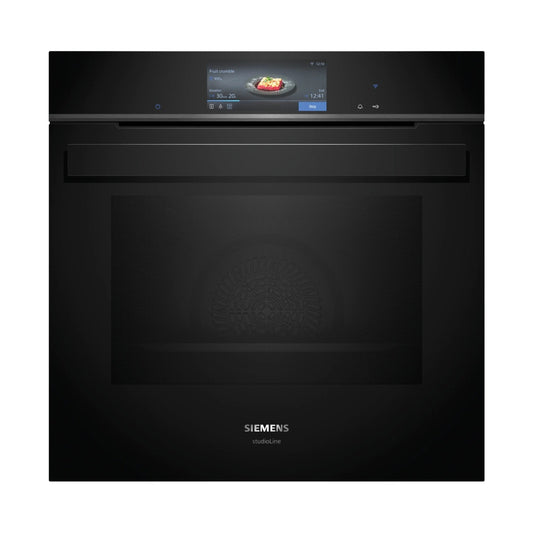 Siemens iQ700 Built in oven with steam function 60 x 60cm Black HS958GDD1