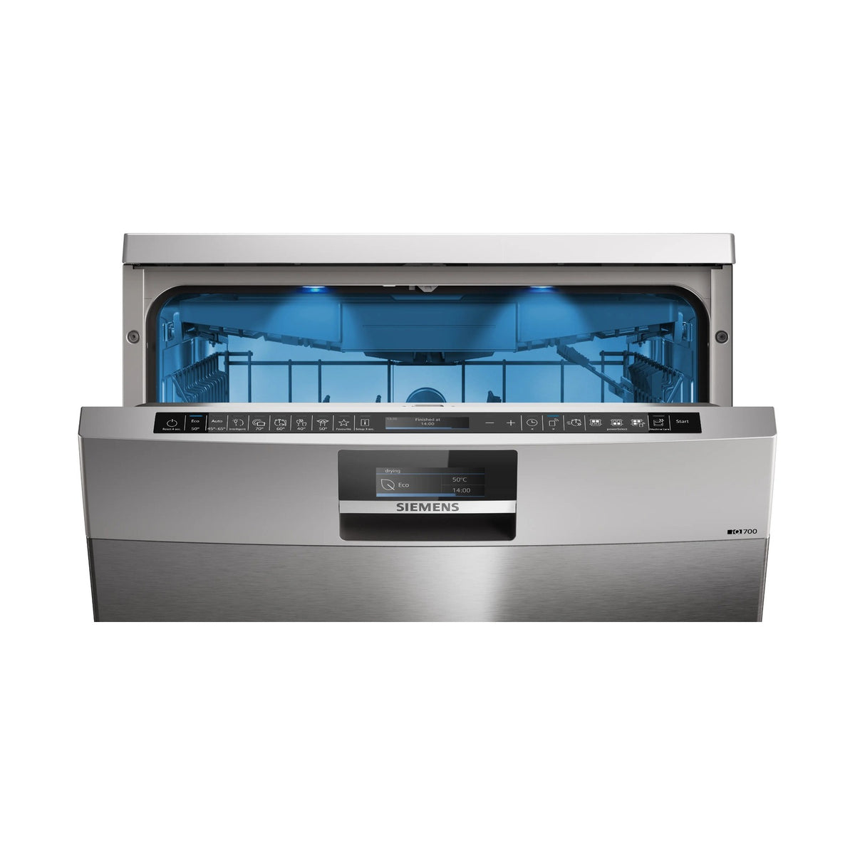 Siemens iQ700 Freestanding 14 Place Dishwasher 60cm Brushed Steel SN27ZI04CZ