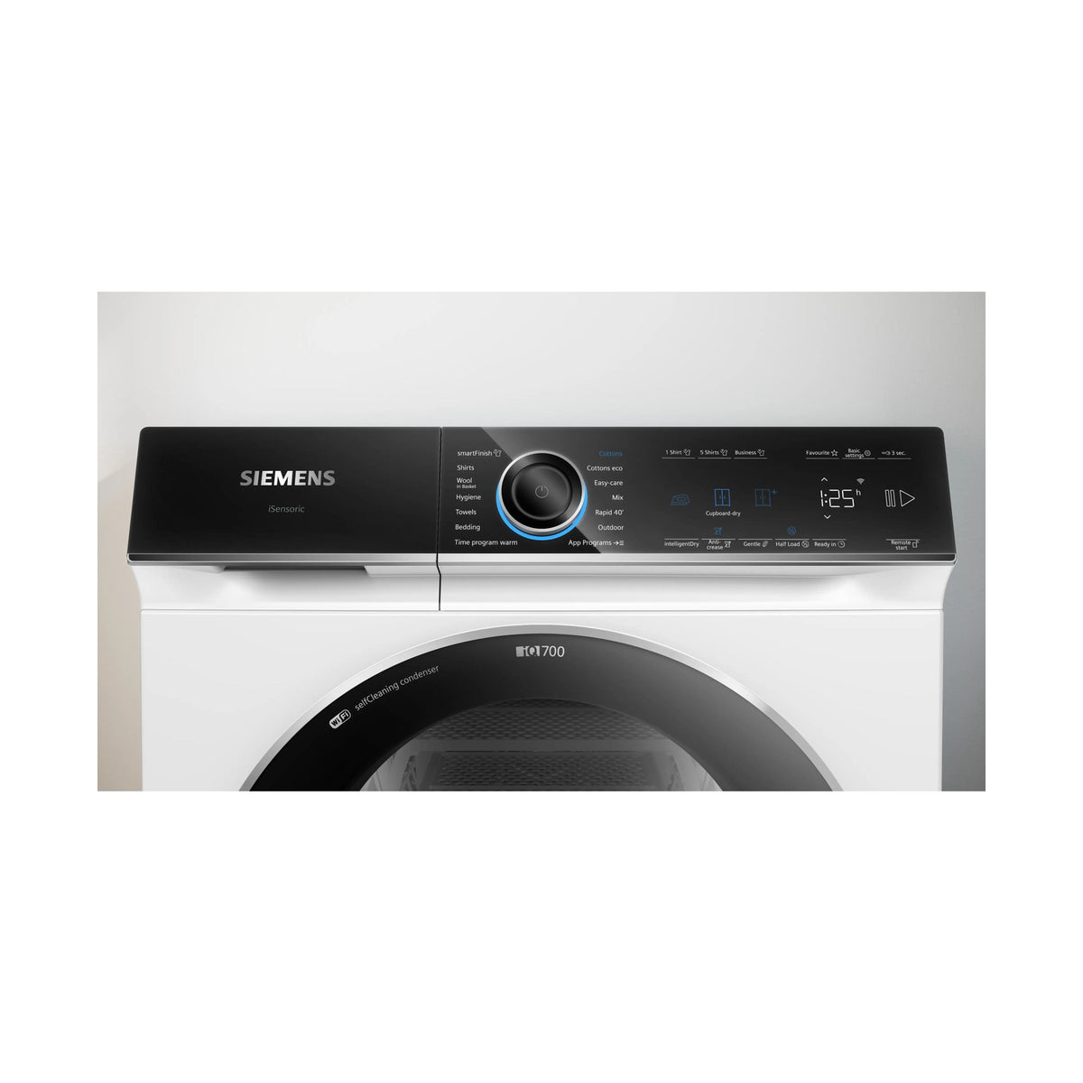 Siemens iQ700 Heat Pump Tumble Dryer 9 kg Remote Control WQ45B2A0ZA
