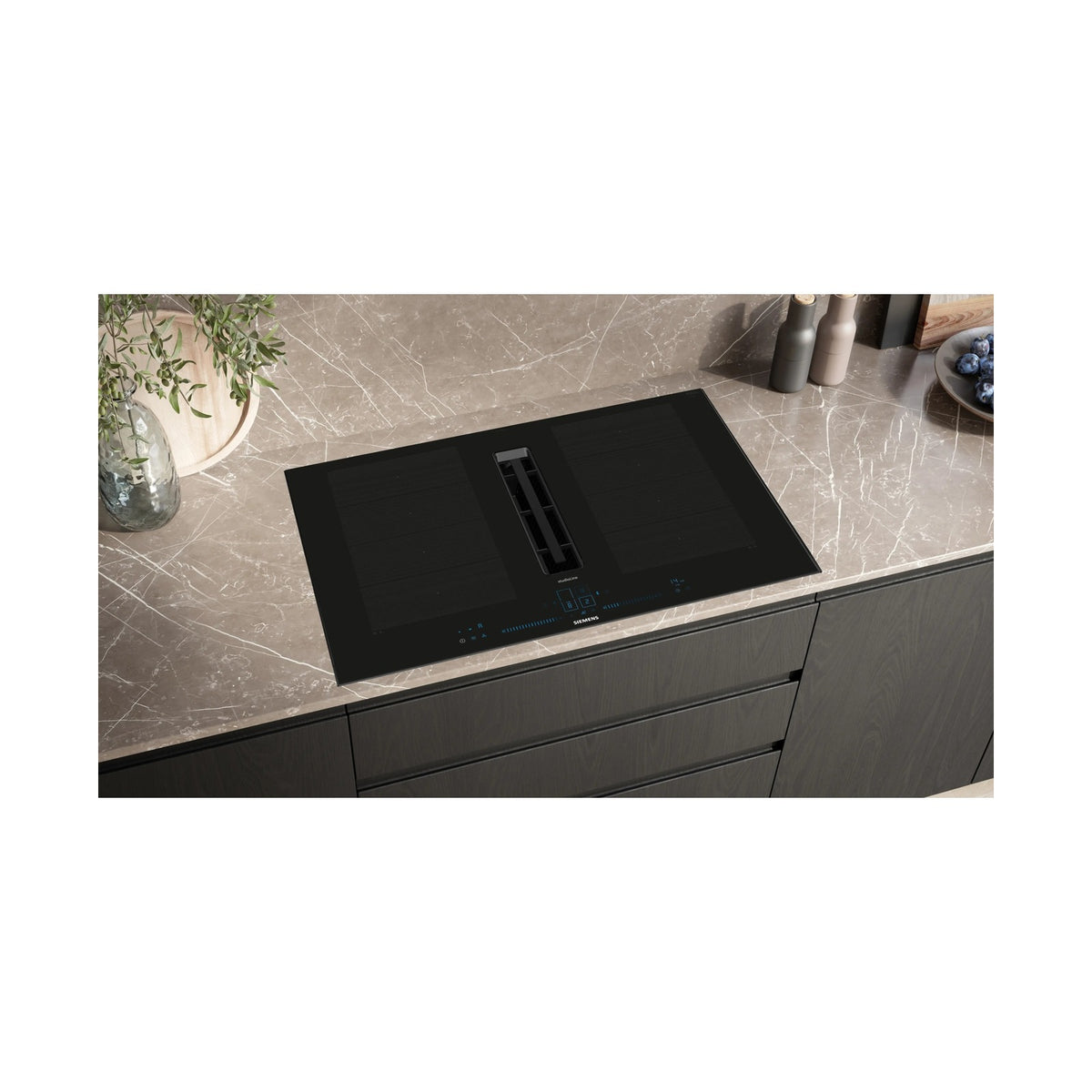 Siemens iQ700 Induction hob with integrated ventilation system 80cm EX877NX68E
