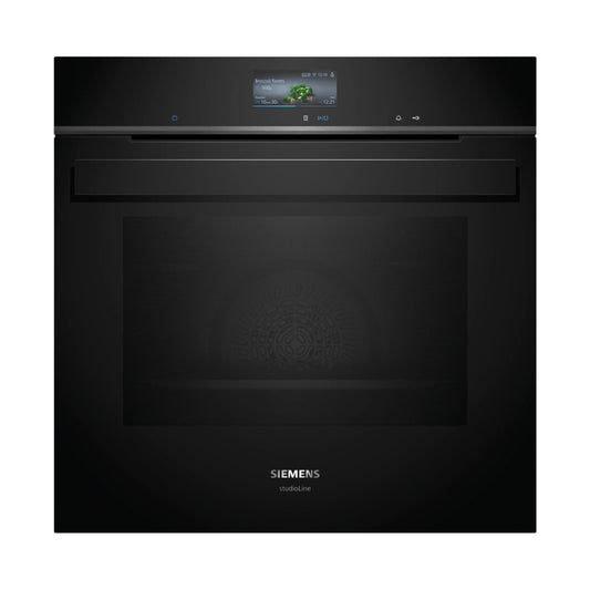 Siemens iQ700 Studio Line Built in Oven 60 x 60cm Black HB976GMB1