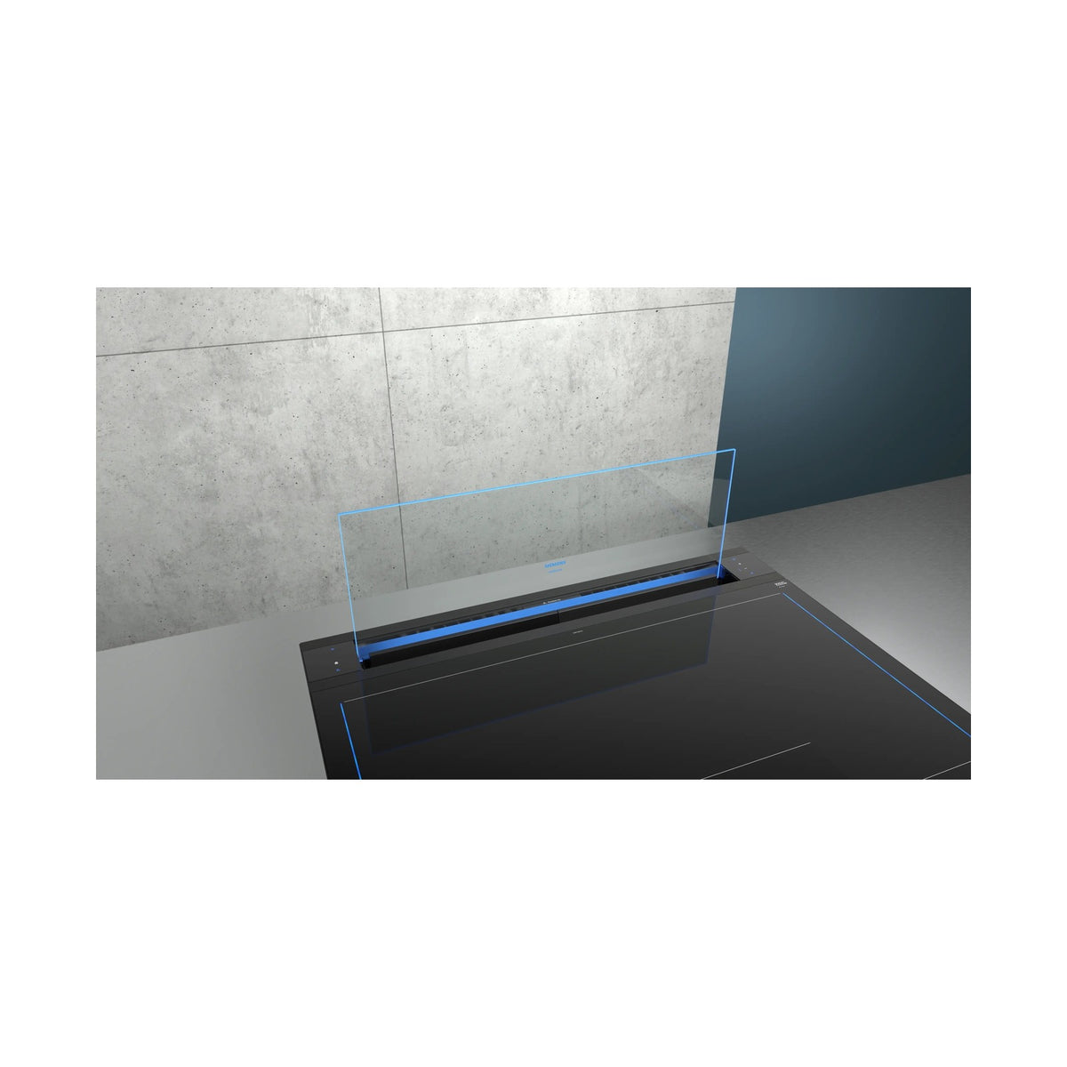 Siemens iQ700 StudioLine downdraft extractor with Glass 90cm Black LD98WMM66