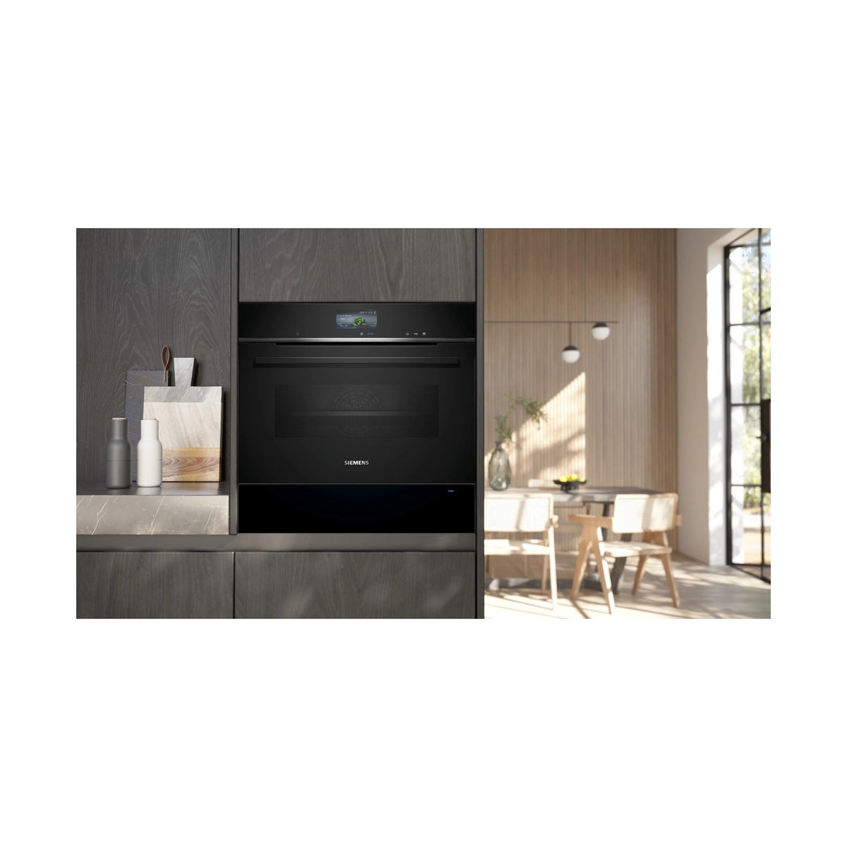 Siemens iQ700 Warmer Drawer 60 x 14cm Black BI710C1B1