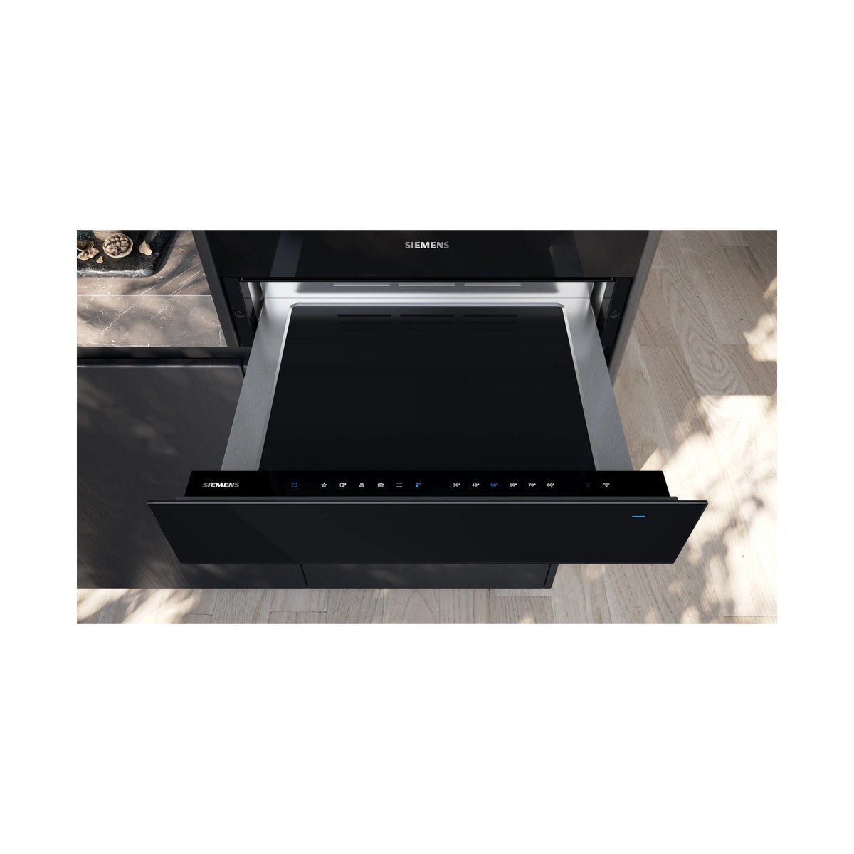Siemens iQ700 Warmer Drawer 60 x 14cm Black BI710C1B1