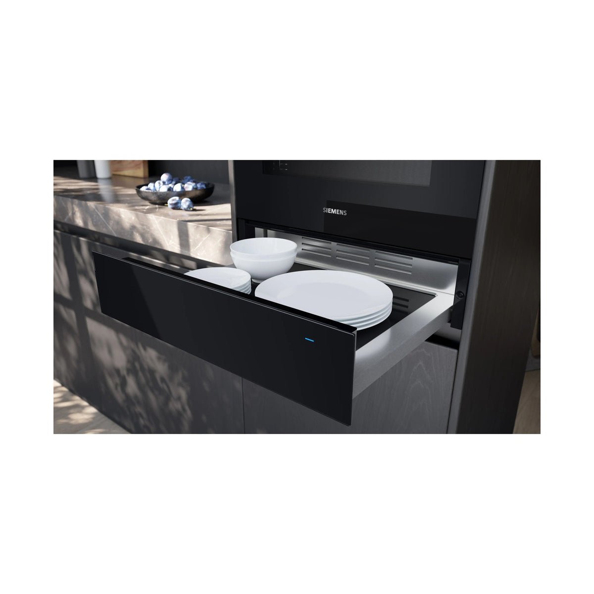 Siemens iQ700 Warmer Drawer 60 x 14cm Black BI710C1B1