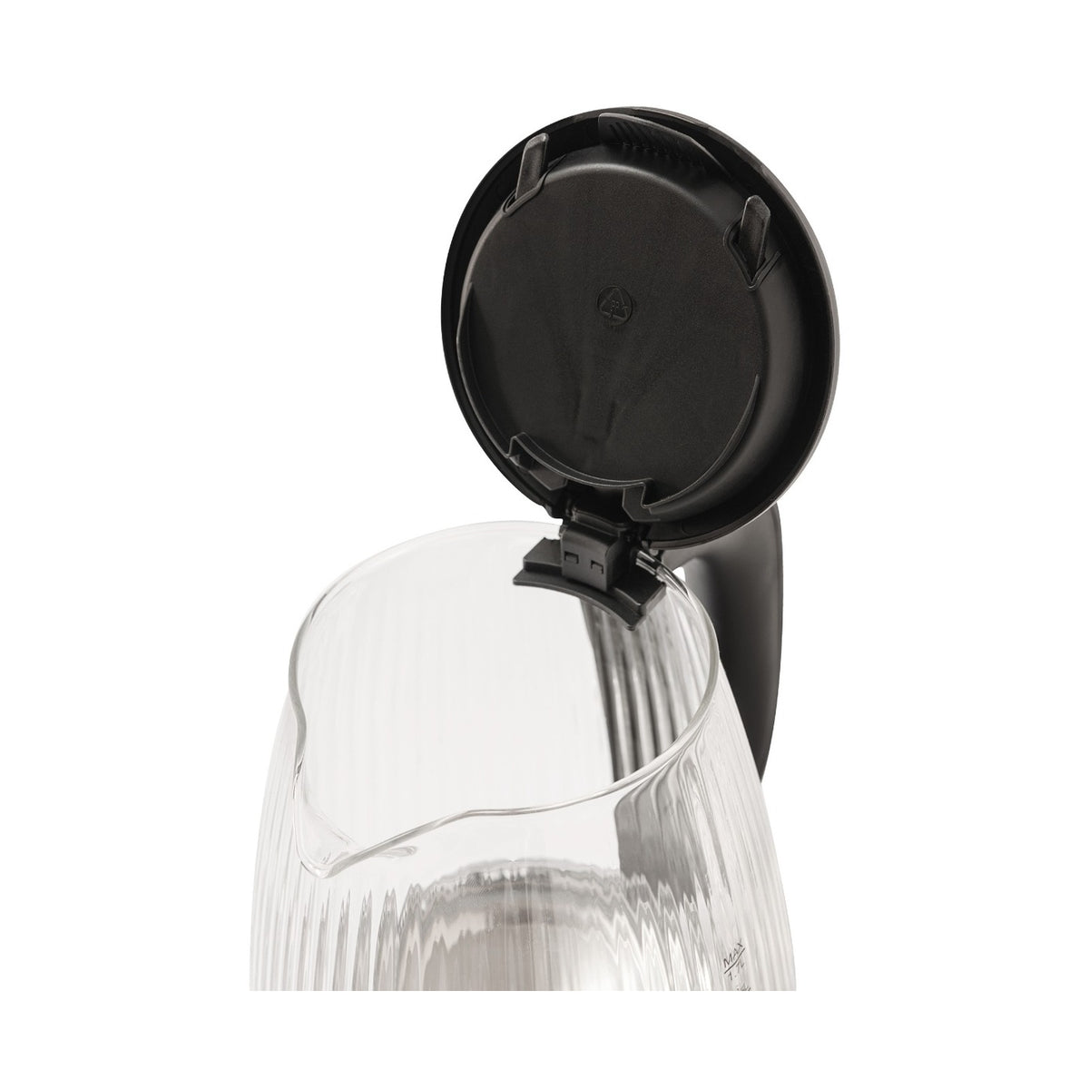 Pineware 1.7l Ribbed Glass Kettle PRGK360