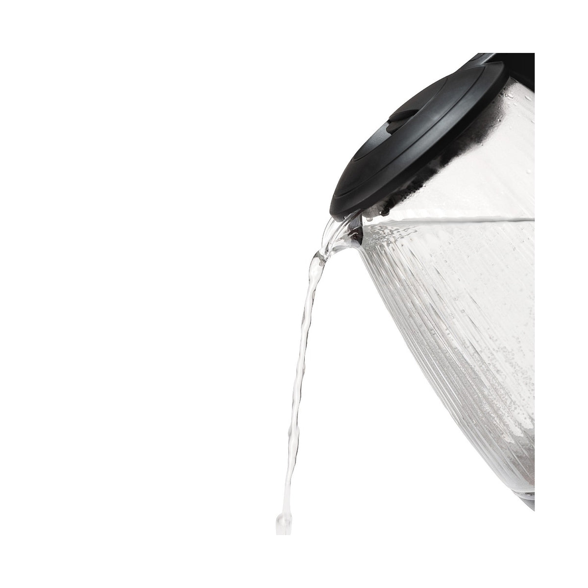 Pineware 1.7l Ribbed Glass Kettle PRGK360
