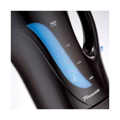 Pineware 2000W 1.7L Black Cordless Kettle PCPK03