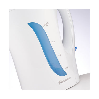 Pineware White Auto Corded Kettle 1.7L PPAK17