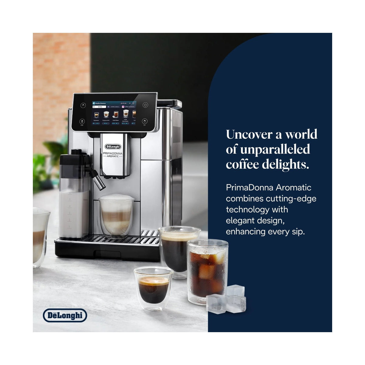 Delonghi PrimaDonna Aromatic Coffee Machine ECAM630.75