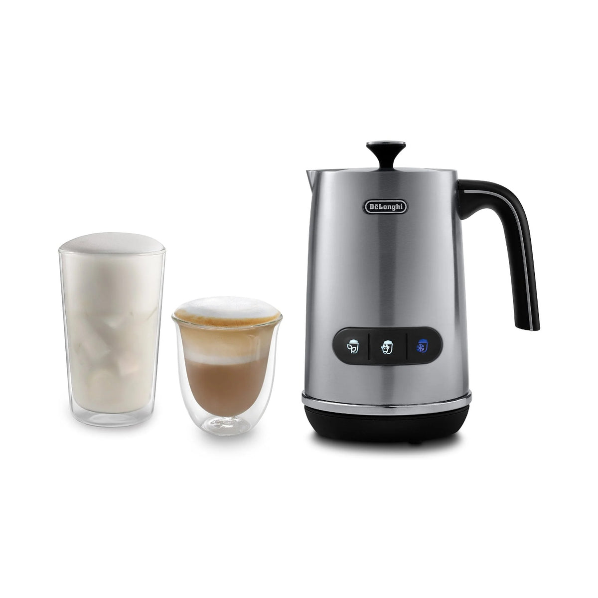 Delonghi 250ml Latte Mix Hot & Cold Dairy & Plant Based Milk Frother EMF3
