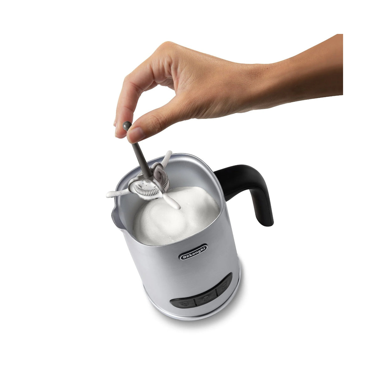 Delonghi 250ml Latte Mix Hot & Cold Dairy & Plant Based Milk Frother EMF3