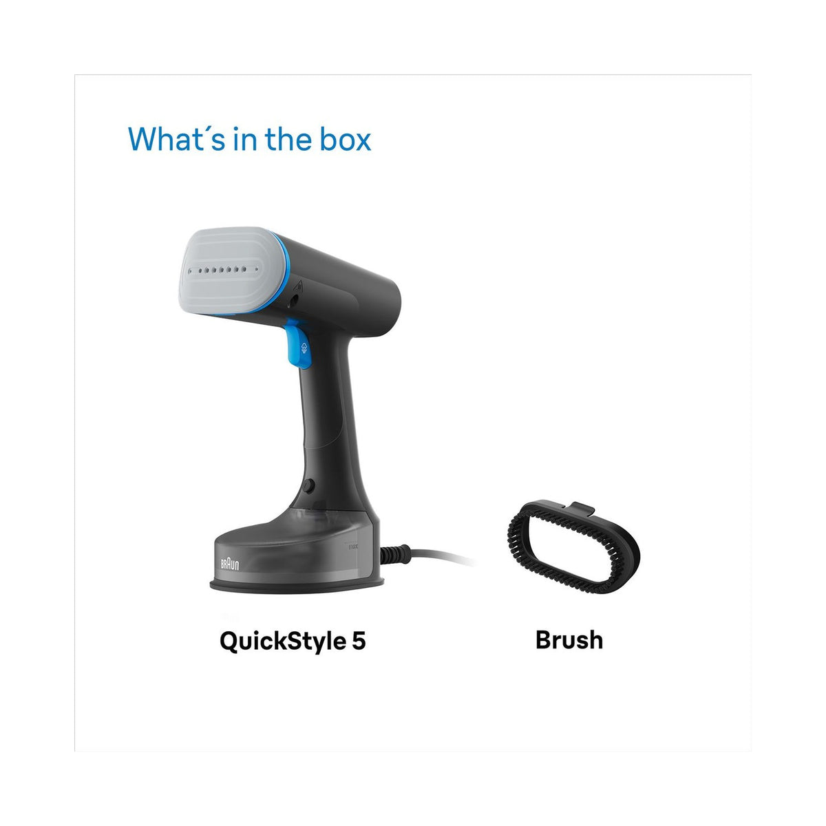 Braun Garment Steamer QuickStyle5 1200W GS5031BL