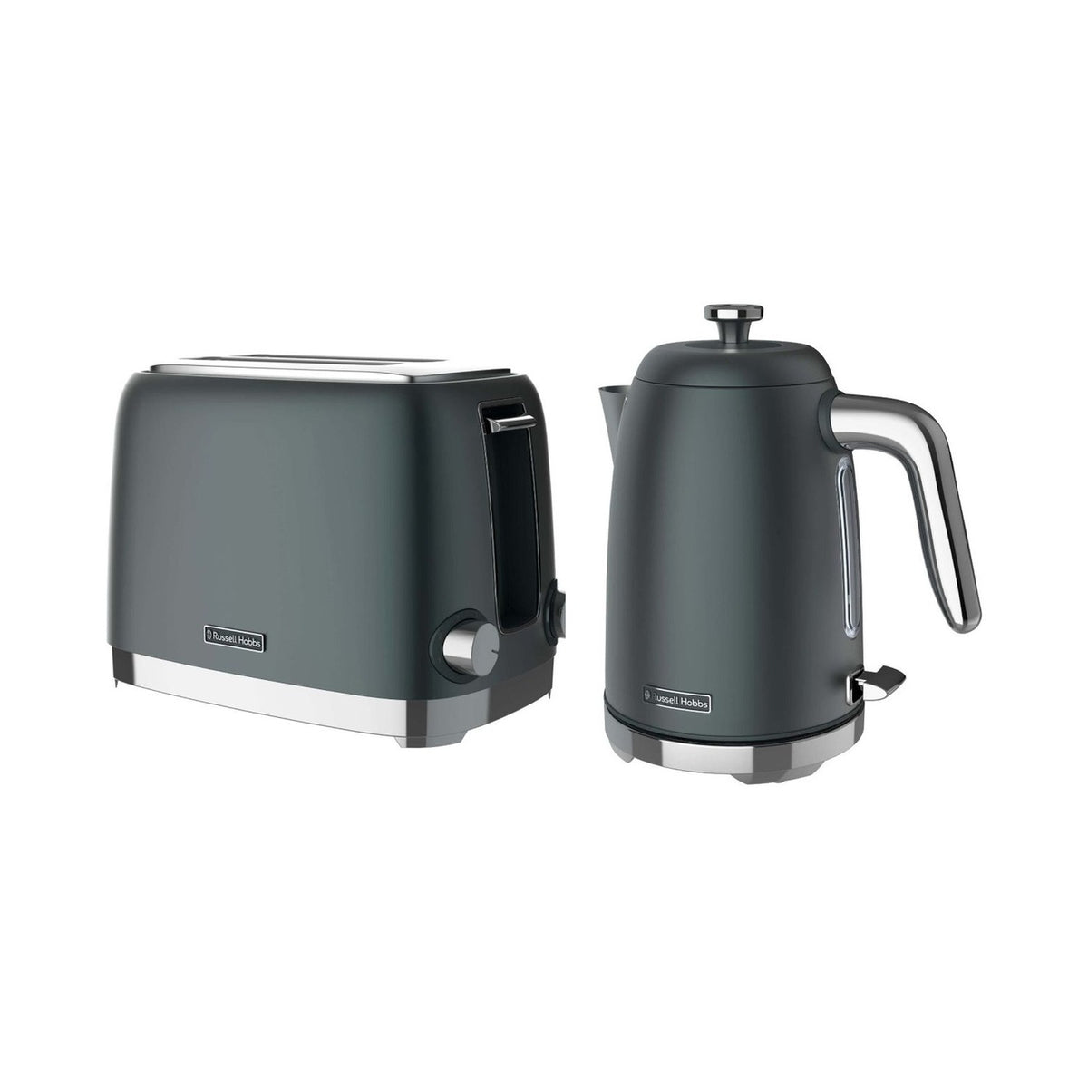 Russell Hobbs Aurora Kettle And Toaster Set - Greyish Green