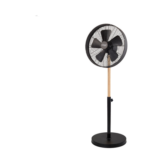 Russell Hobbs 40cm Metal & Wood Pedestal Fan RHMWPF4-25