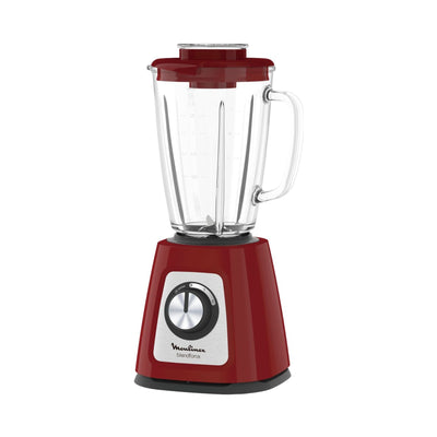 Moulinex Blendforce 800W with 1.75 l Glass Jug Red LM430510