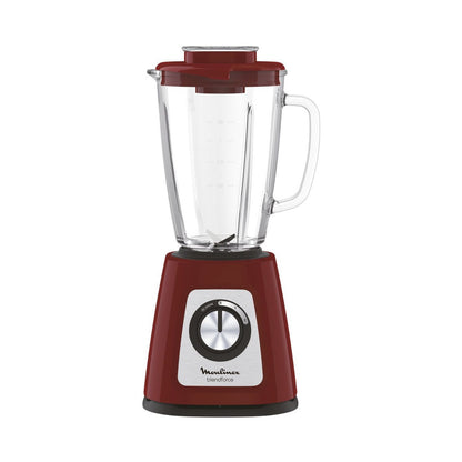 Moulinex Blendforce 800W with 1.75 l Glass Jug Red LM430510