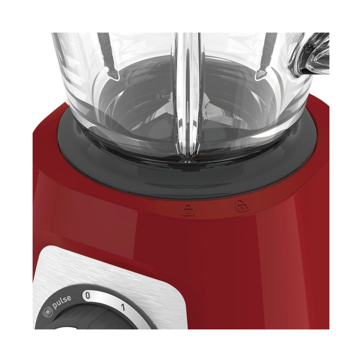 Moulinex Blendforce 800W with 1.75 l Glass Jug Red LM430510