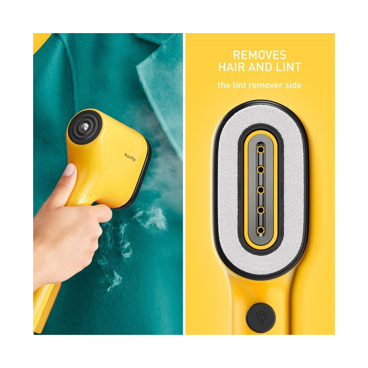 Tefal Pure Pop Handheld Garment Steamer Yellow DT2026E1