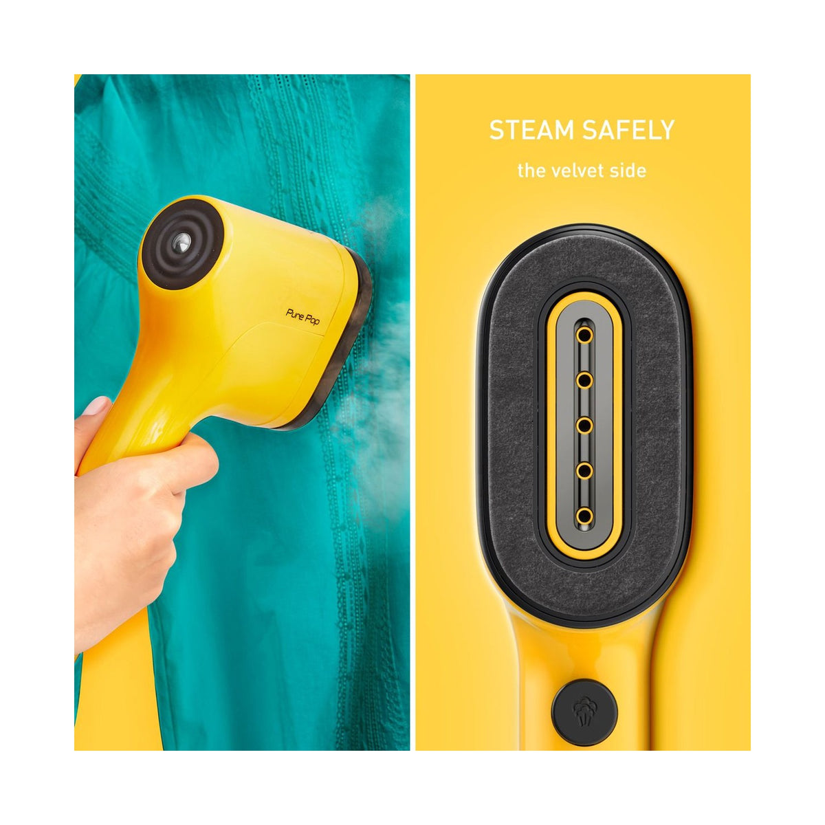 Tefal Pure Pop Handheld Garment Steamer Yellow DT2026E1