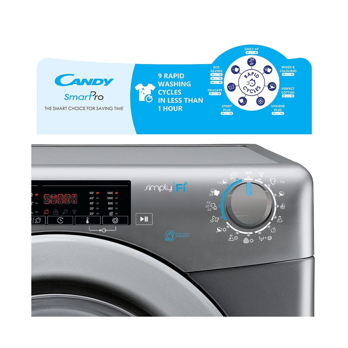 Candy 8kg + 5kg Smart Pro Anthracite WasherDryer Combo CSO W4855TRR/1-ZA