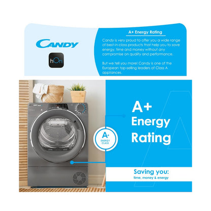 Candy 11kg RapidO Anthracite Heat PumpTumble Dryer ROE H11A2TCER-ZA