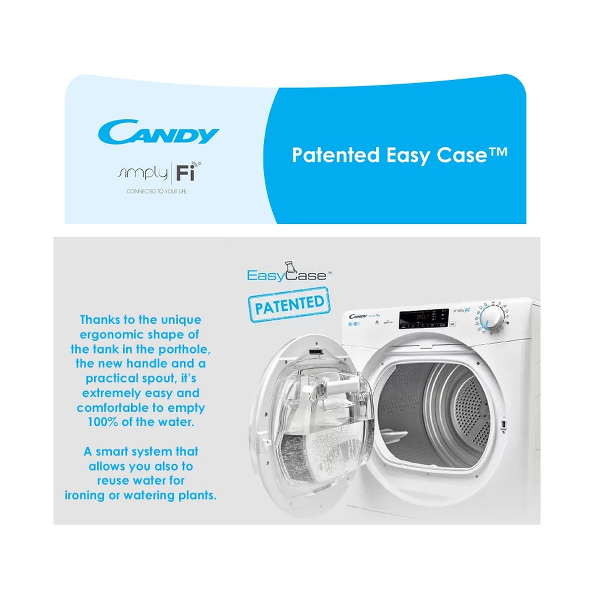 Candy 10kg Smart Pro Anthracite CondensedDryer CSO C10TRER-ZA