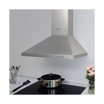 Candy 60cm Chimney Inox Extractor CCE16/2X