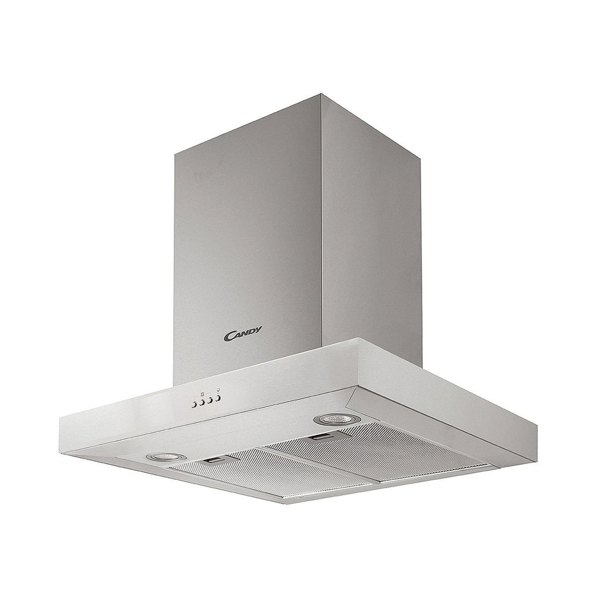 Candy 60cm Decorative Square Inox Extractor CMB655X