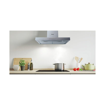 Candy 60cm Decorative Square Inox Extractor CMB655X