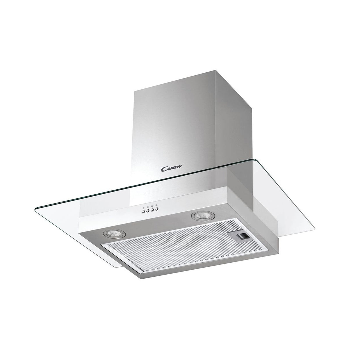 Candy 60cm Decorative Glass Inox Extractor CVM670LX