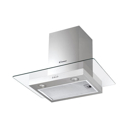 Candy 60cm Decorative Glass Inox Extractor CVM670LX