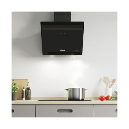 Candy 60cm Decorative Glass Black Extractor CVMA60N