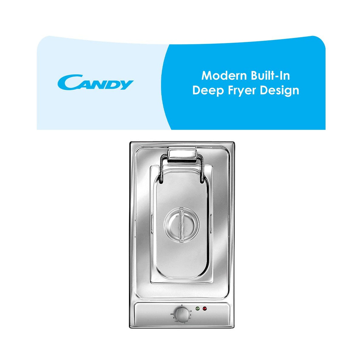 Candy 30cm Inox Frame Domino Deep FryerHob CDF30/1X