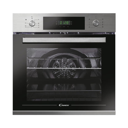 Candy 60cm Timeless Inox Oven 70L TwoKnobs and Display FCT625XL