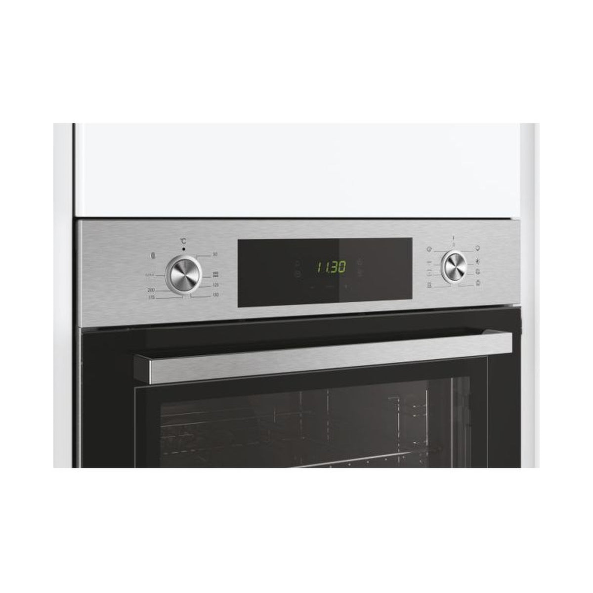 Candy 60cm Timeless Inox Oven 70L TwoKnobs and Display FCT625XL