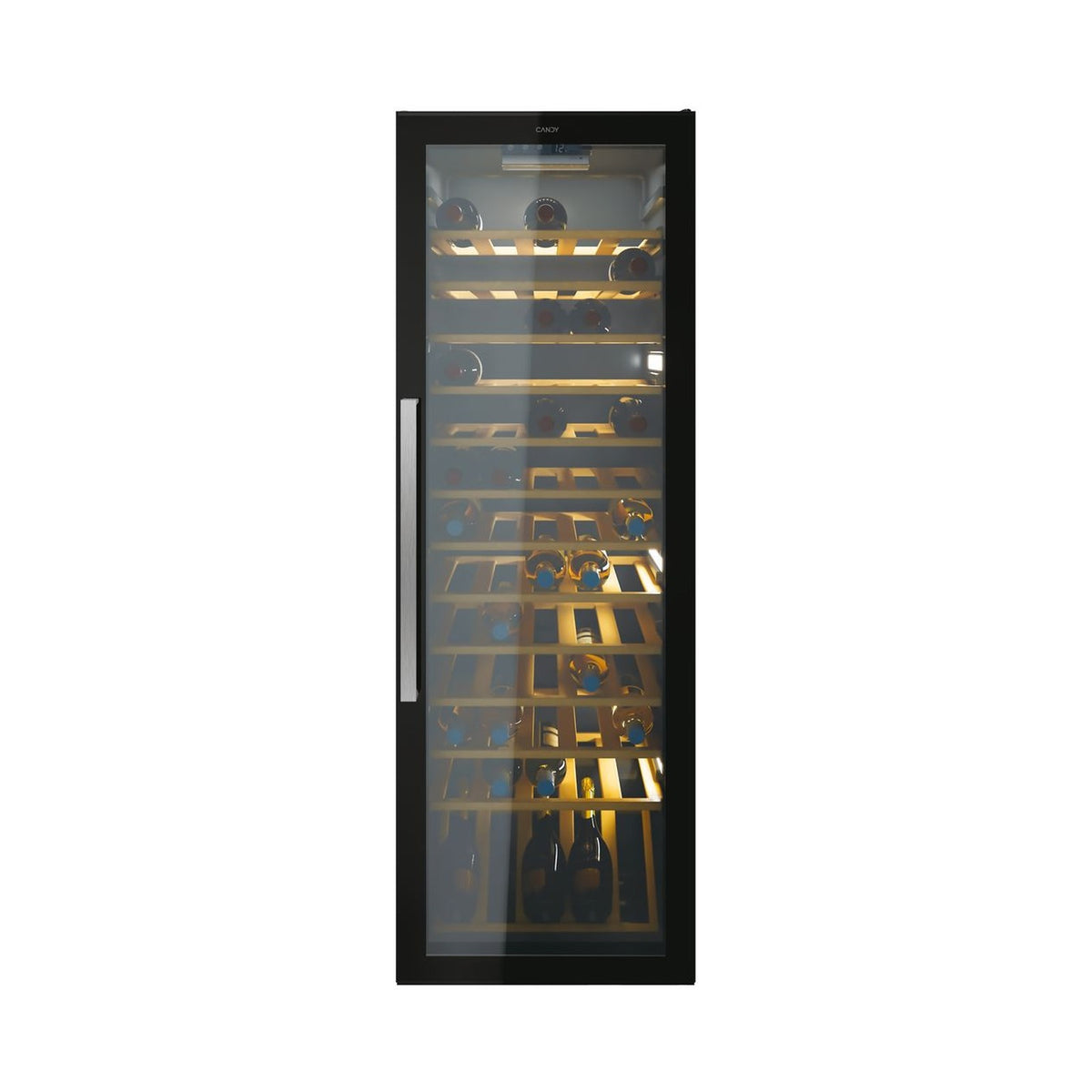 Candy Wine Cooler 82 bottles Monozone 12 Wooden shelves CWC 200 EELW ZA