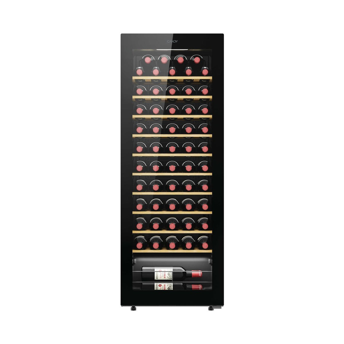 Candy Wine Cooler 58 bottles Monozone 10 Beachwood shelves CNWQ4G58G1ZA