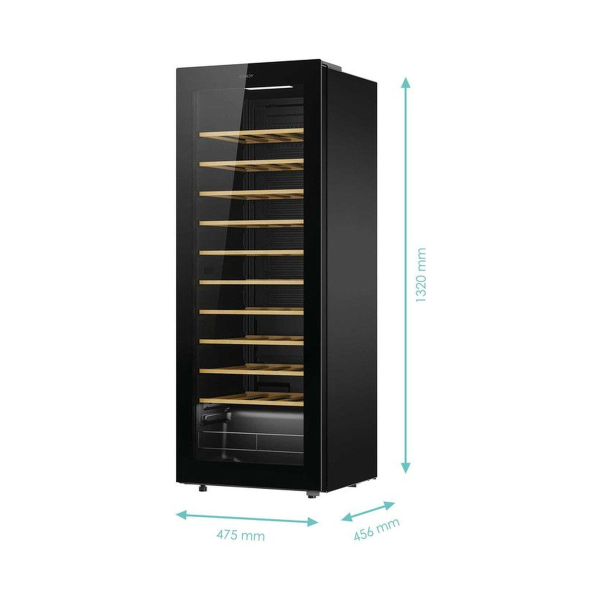 Candy Wine Cooler 58 bottles Monozone 10 Beachwood shelves CNWQ4G58G1ZA