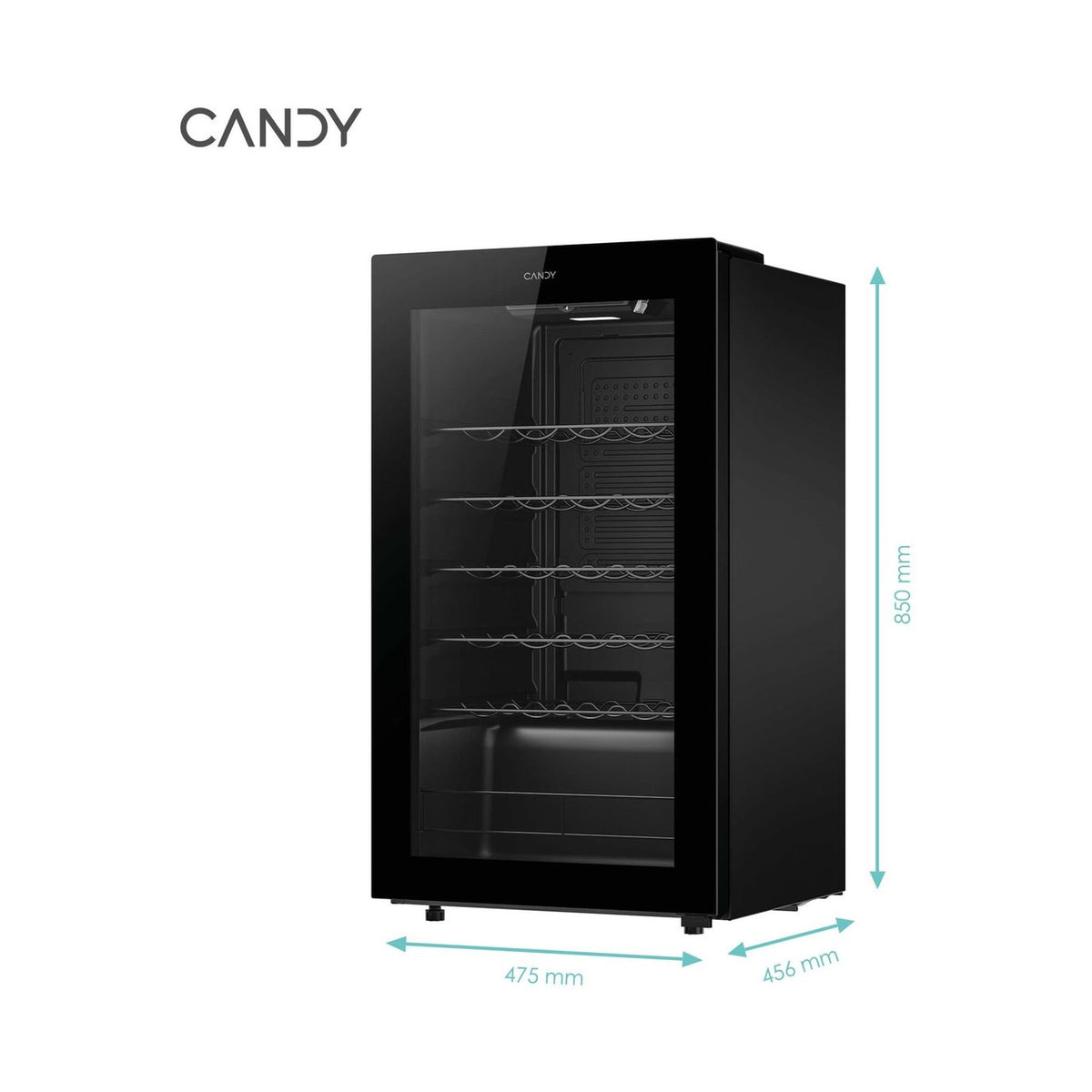 Candy Wine Cooler 33 bottle DivinoMonozone 5 steel wire shelves CNWQ2G33G1ZA