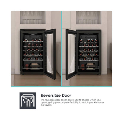 Candy Wine Cooler 33 bottle DivinoMonozone 5 steel wire shelves CNWQ2G33G1ZA