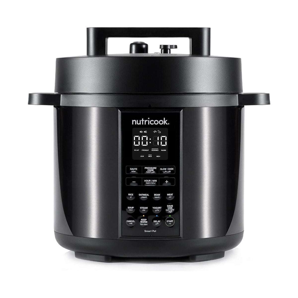Nutricook Smart Pot 2 6L Pressure Cooker with 304 Stainless Steel Inner Pot