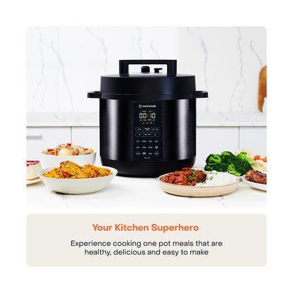 Nutricook Smart Pot 2 8L Pressure Cooker with 304 Stainless Steel Inner Pot