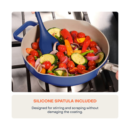 Nutricook 26cm Non-Stick Cast Aluminium One Pan - Serene Blue