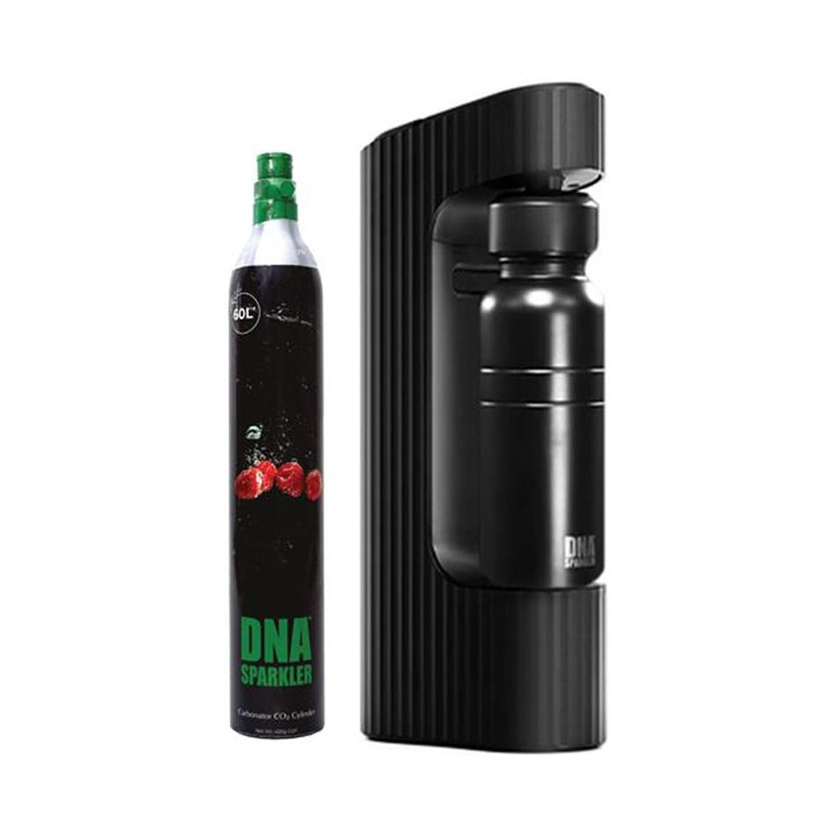 DNA Sparkler with Stainless Steel Bottle and Cylinder – Midnight Black