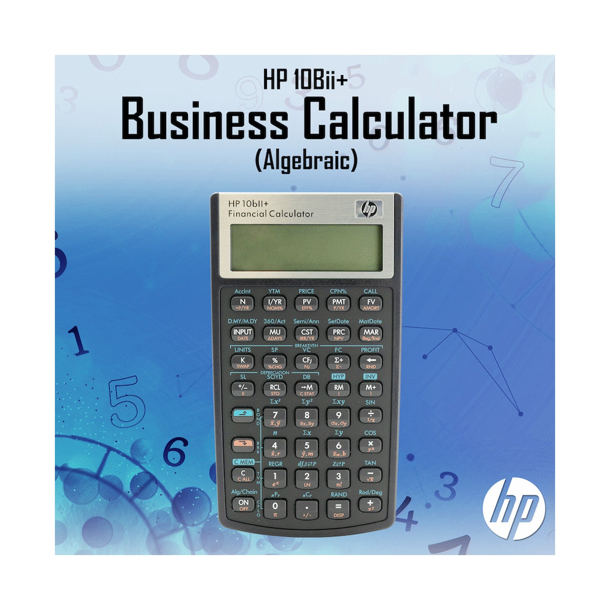 HP 10Bii+ - Business Calculator (Algebraic) - Non-Programmable