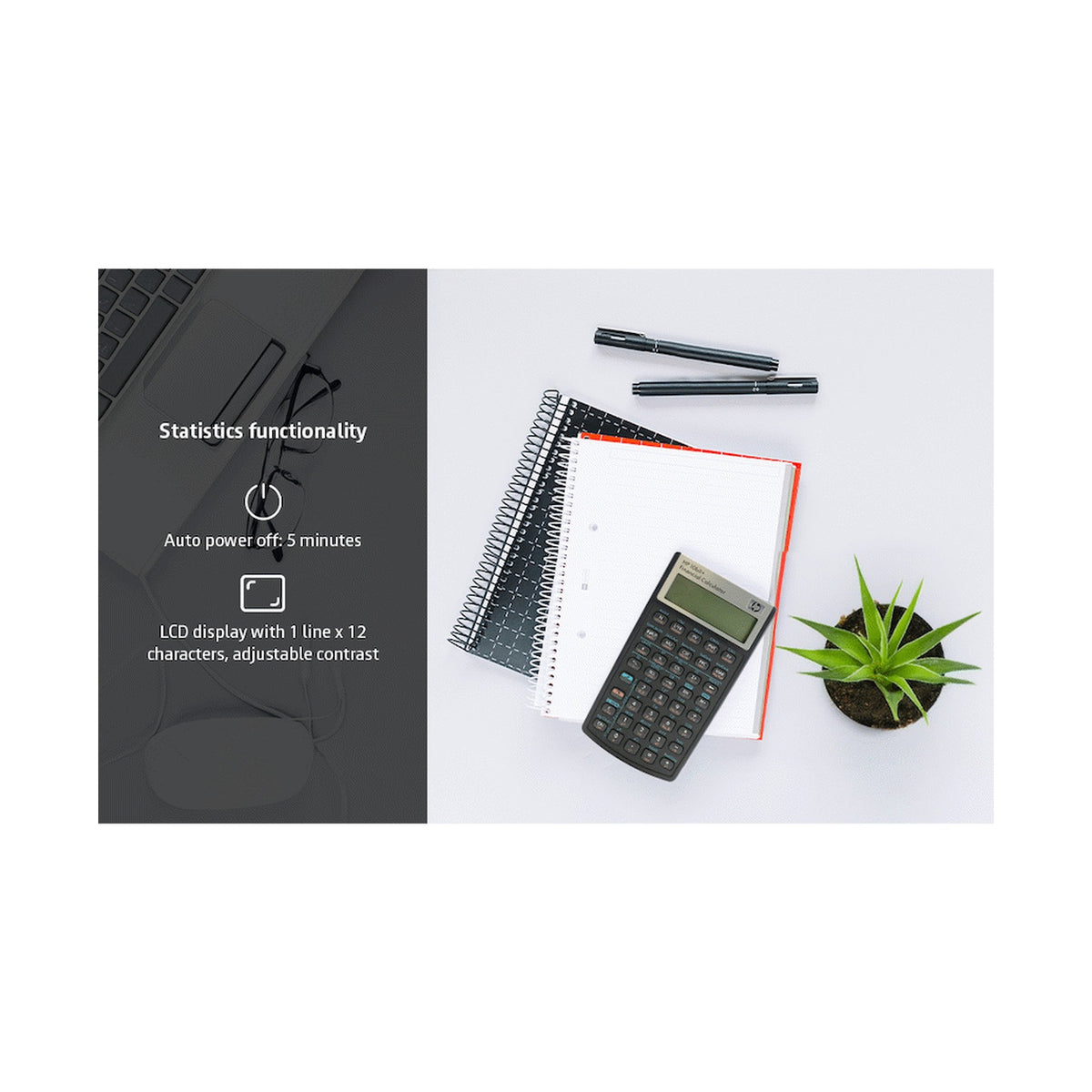 HP 10Bii+ - Business Calculator (Algebraic) - Non-Programmable