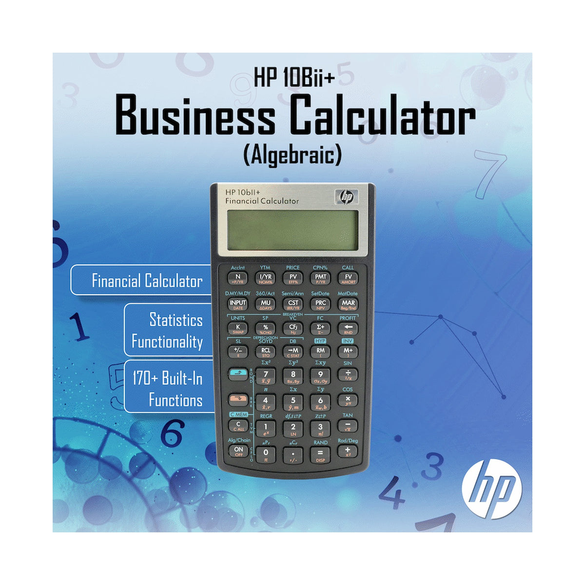 HP 10Bii+ - Business Calculator (Algebraic) - Non-Programmable