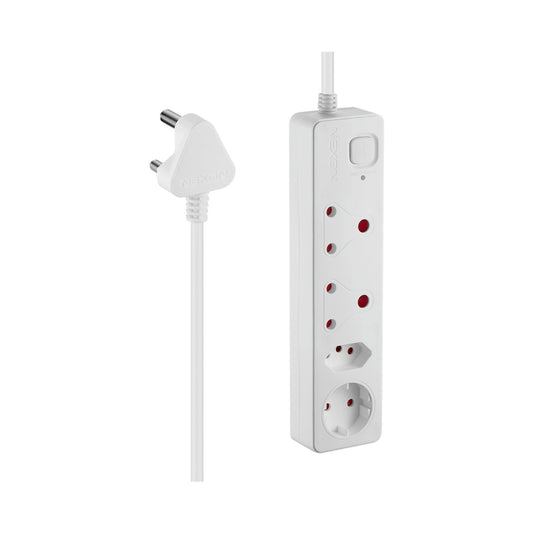 Nexon 4-Way Medium Surge-Protected Multiplug 0.5m - White